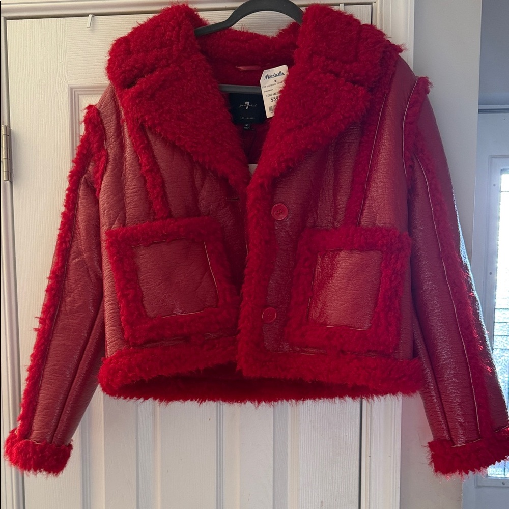 Red Faux Fur Jacket